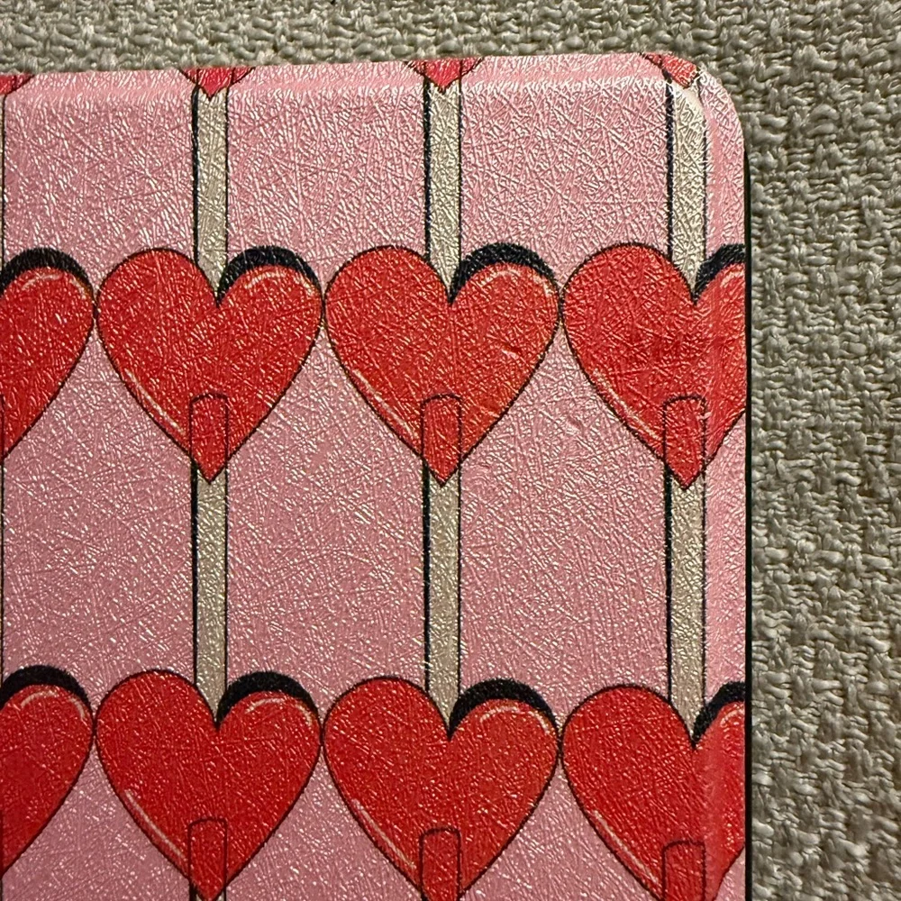 Pink and Red Heart Patterned Wallet